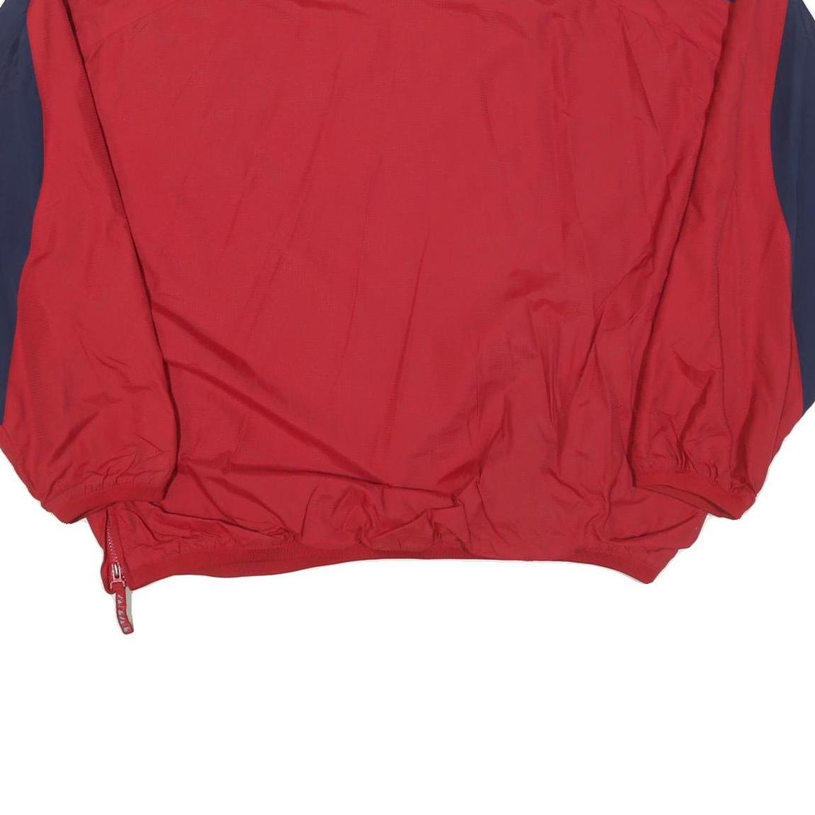 MAJESTIC Mens Red & Navy Baseball Jersey Style Jacket 2XL Polyester Blend Sports