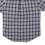 TOMMY HILFIGER Mens Blue & White Check Shirt M Casual Button Short Sleeve