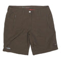MAMMUT Womens Shorts Brown Casual Polyester Blend UK 14 W32 Outdoors Zip Pockets