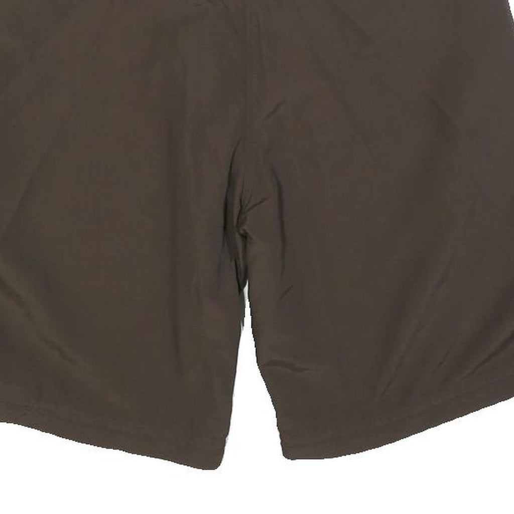 MAMMUT Womens Shorts Brown Casual Polyester Blend UK 14 W32 Outdoors Zip Pockets