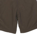 MAMMUT Womens Shorts Brown Casual Polyester Blend UK 14 W32 Outdoors Zip Pockets