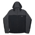 RAB Mens Black & Grey Outdoor Jacket L Polyamide Blend Zip Hooded Fair Condition