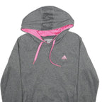 ADIDAS Womens Grey & Pink Hoodie Pullover M Sports Casual Comfortable