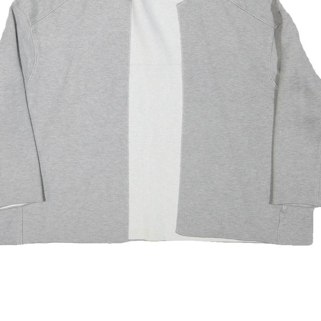 ZARA KNIT Mens Grey Plain Cotton Blend Crew Neck Basic Knit Jumper M Casual