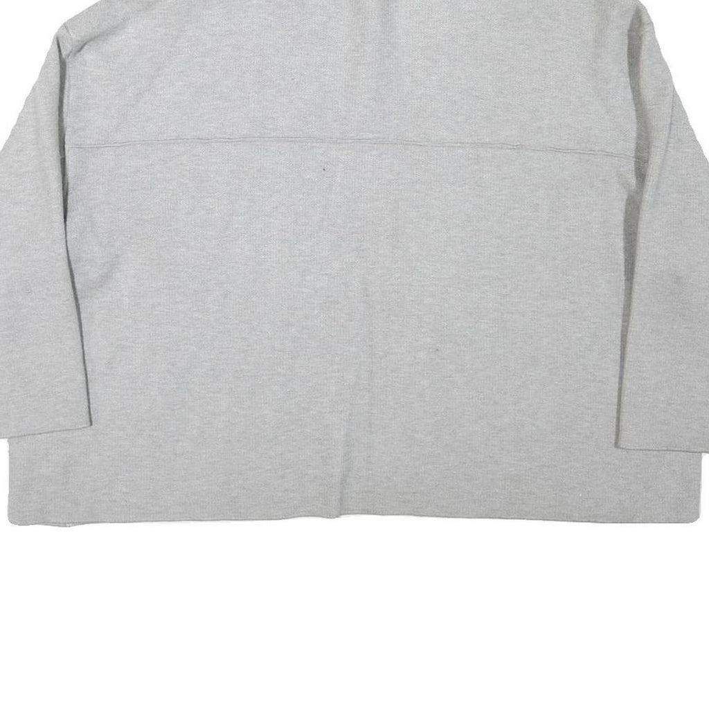 ZARA KNIT Mens Grey Plain Cotton Blend Crew Neck Basic Knit Jumper M Casual