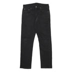 LEVI'S 502 Mens Slim Black Denim Slim Jeans W30 L30 Classic Cotton Blend