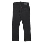 LEVI'S 502 Mens Slim Black Denim Slim Jeans W30 L30 Classic Cotton Blend