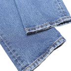 LEVI'S Womens 501 Jeans Blue Regular Straight Denim Medium W24 L30 Distressed