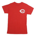 MAJESTIC Mens Red Reds Graphic T-Shirt S Short Sleeve Crew Neck Sports Logo