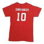 MAJESTIC Mens Red Reds Graphic T-Shirt S Short Sleeve Crew Neck Sports Logo