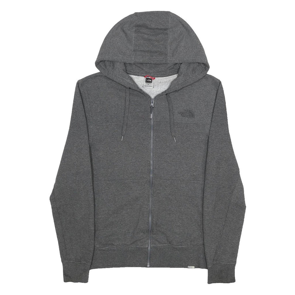 THE NORTH FACE Mens Grey Full Zip Hoodie S Cotton Blend Casual