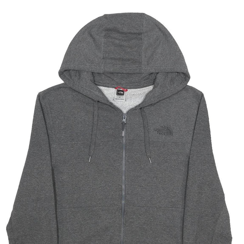 THE NORTH FACE Mens Grey Full Zip Hoodie S Cotton Blend Casual