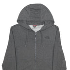 THE NORTH FACE Mens Grey Full Zip Hoodie S Cotton Blend Casual