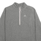 QUECHUA Womens Grey Patterned Jumper Half Zip Basic Knit XL Outdoor Activewear