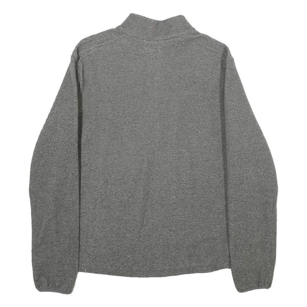 QUECHUA Womens Grey Patterned Jumper Half Zip Basic Knit XL Outdoor Activewear