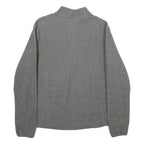 QUECHUA Womens Grey Patterned Jumper Half Zip Basic Knit XL Outdoor Activewear