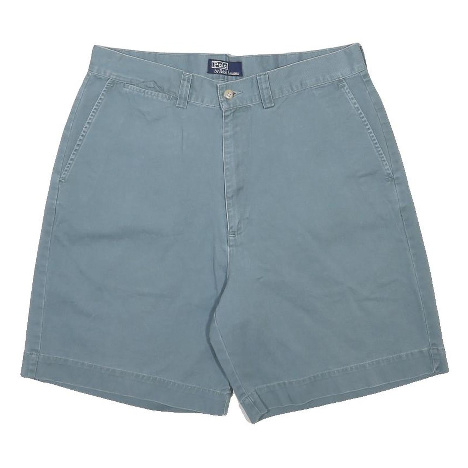 POLO RALPH LAUREN Mens Shorts Blue Casual Plain M W34 Classic Cotton