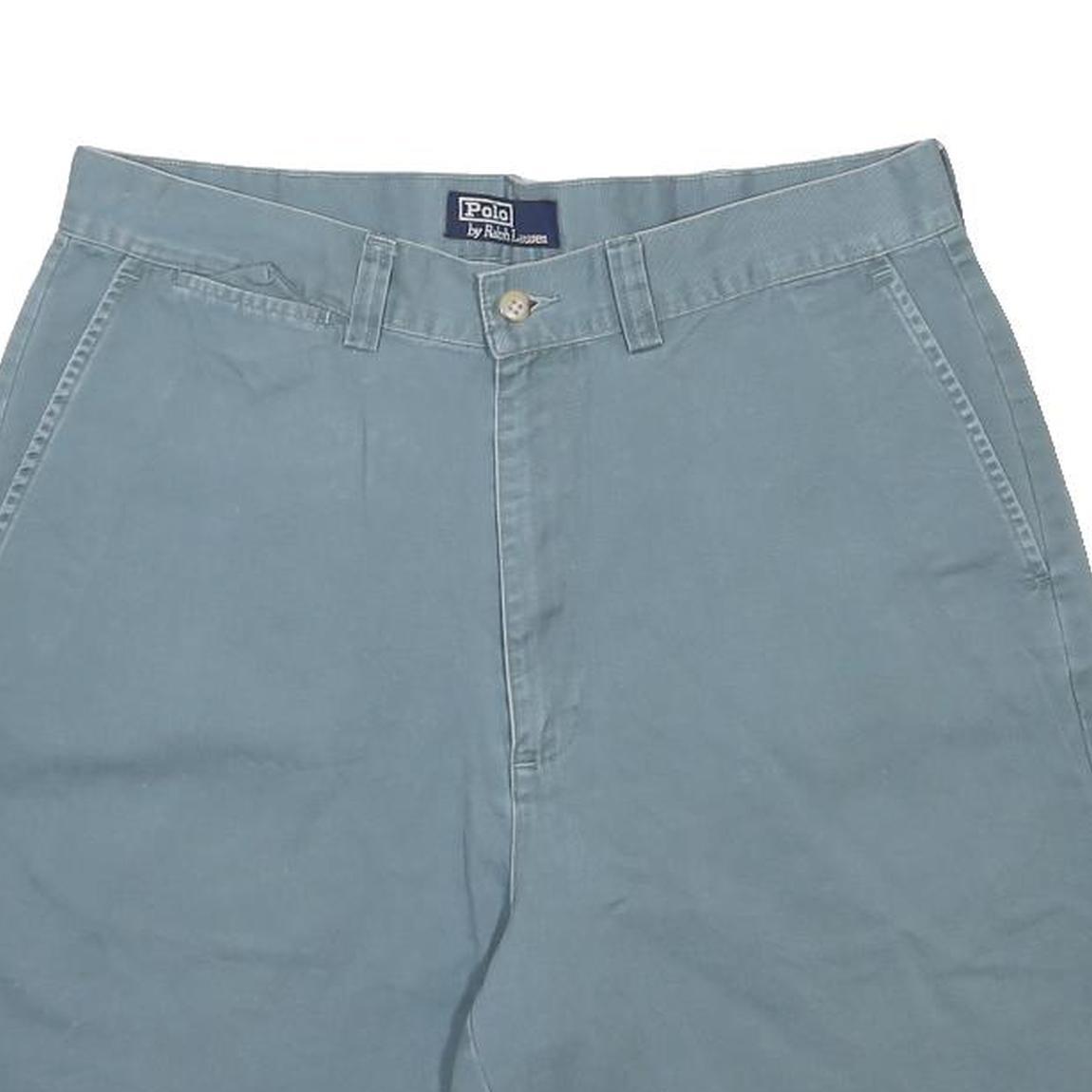 POLO RALPH LAUREN Mens Shorts Blue Casual Plain M W34 Classic Cotton
