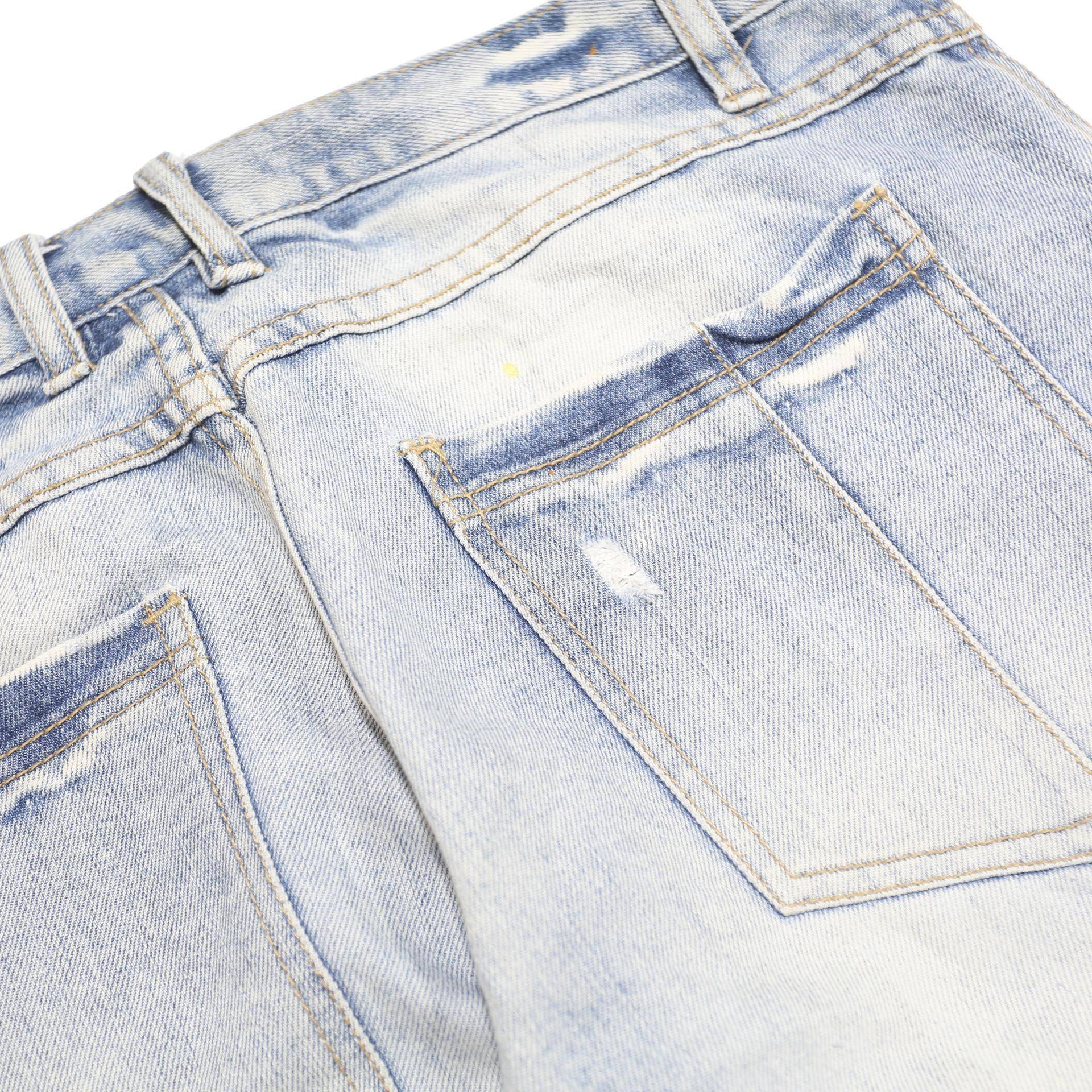 SOUTHERN Mens Light Blue Denim Cargo Shorts M W33 Workwear Pockets Casual