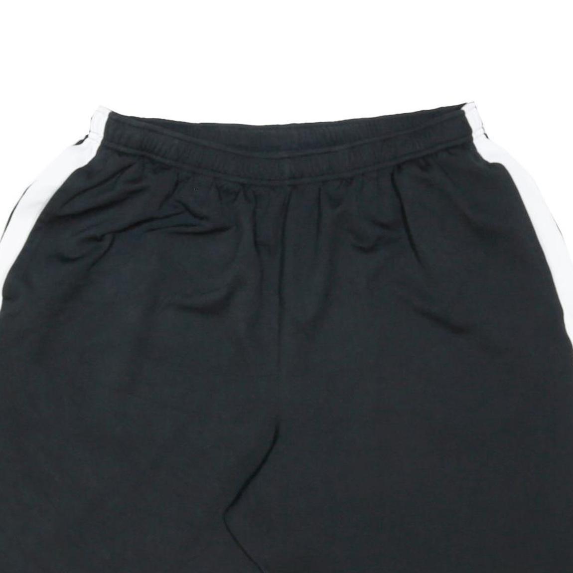 NIKE Mens Shorts Black & White Sports Casual XL W32 Polyester Athletic Gym