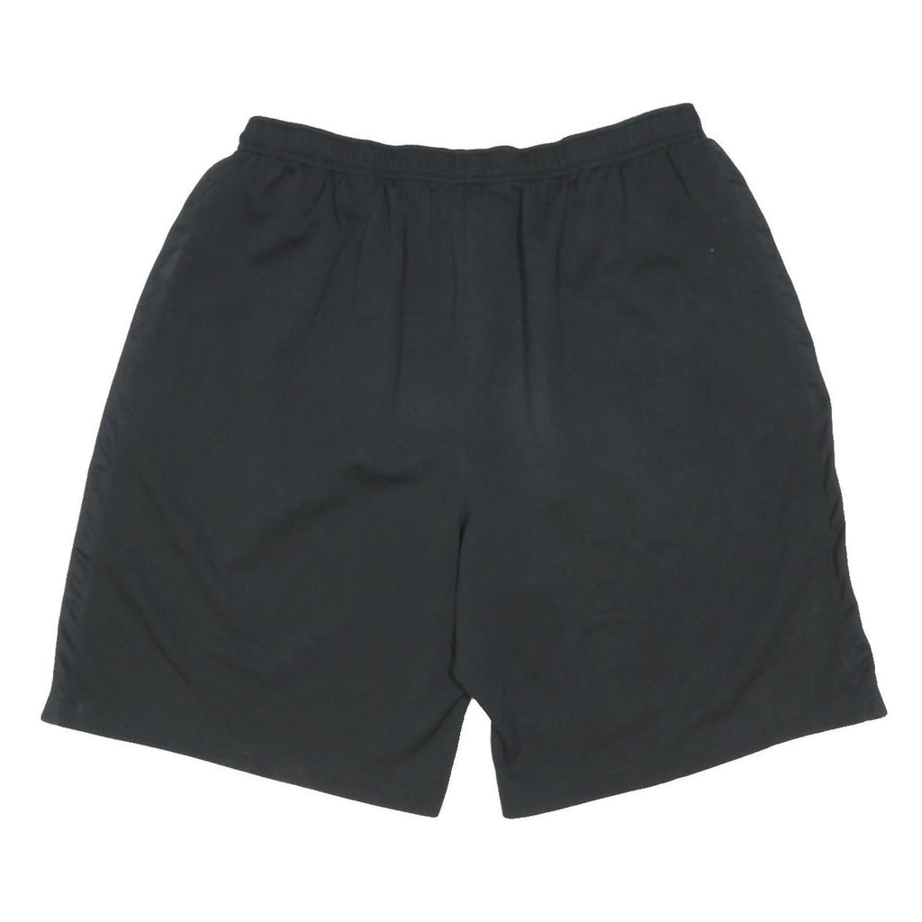 NIKE Mens Shorts Black & White Sports Casual XL W32 Polyester Athletic Gym