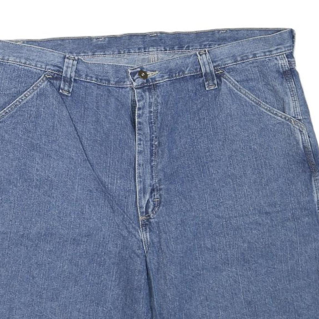 WRANGLER Mens Blue Denim Casual Shorts XL W40 Workwear Relaxed Fit