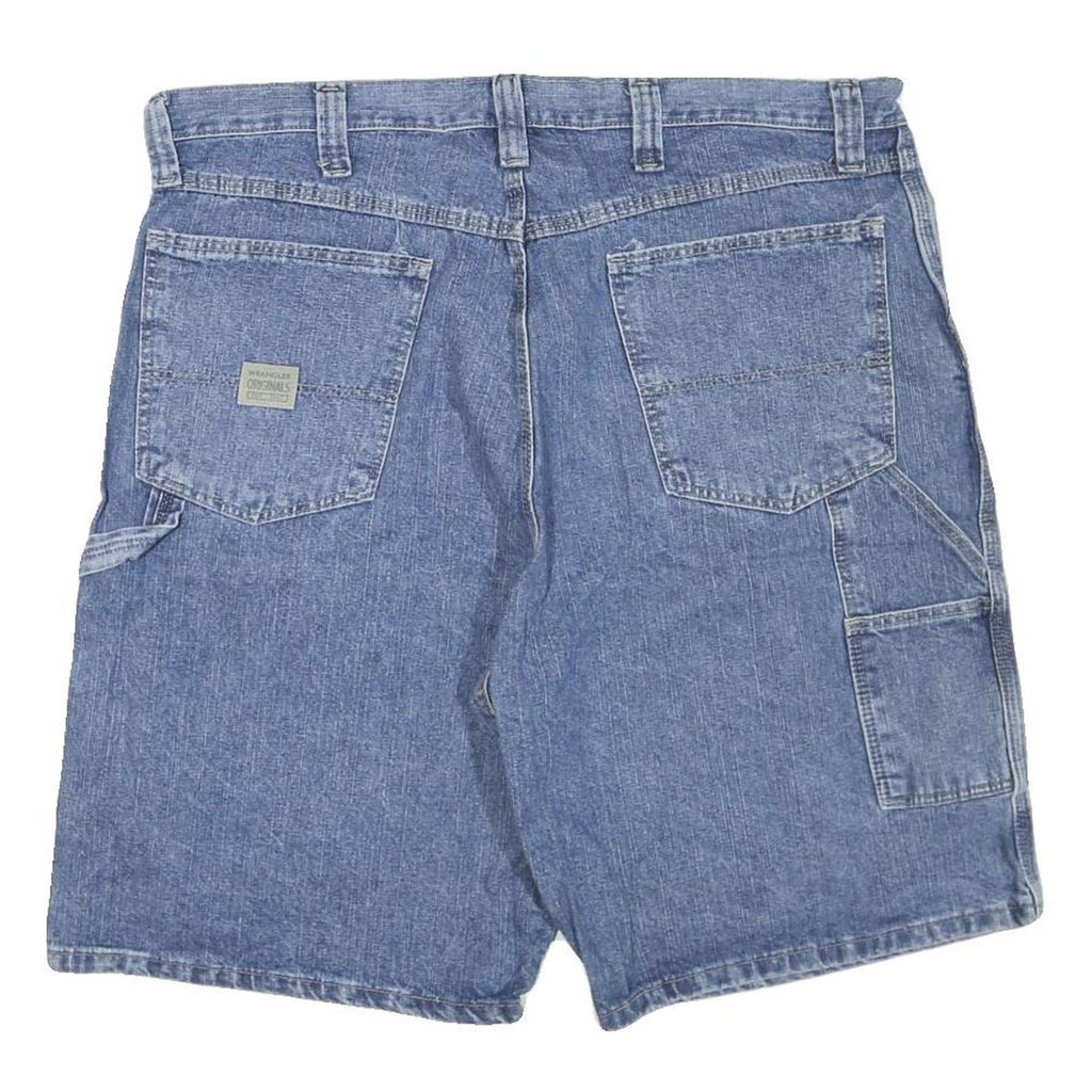 WRANGLER Mens Blue Denim Casual Shorts XL W40 Workwear Relaxed Fit