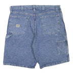 WRANGLER Mens Blue Denim Casual Shorts XL W40 Workwear Relaxed Fit