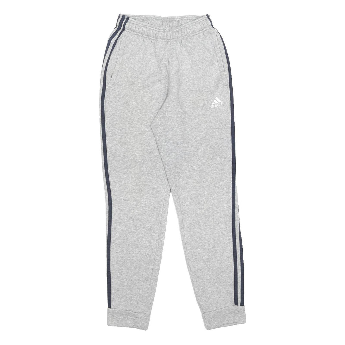ADIDAS Womens Joggers Grey & Dark Blue XS W20 L27 Slim Tapered Fit Comfortable