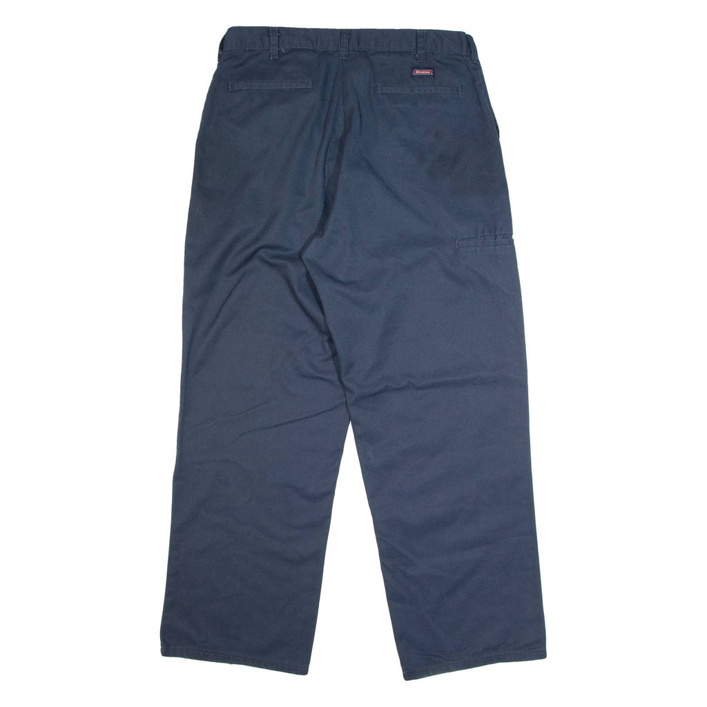 DICKIES Chino Style Workwear Mens Trousers Blue Classic Straight W35 L31