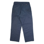 DICKIES Chino Style Workwear Mens Trousers Blue Classic Straight W35 L31