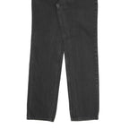 LEVI'S Womens Regular Fit Straight Black Denim Jeans W26 L30 Classic Cotton Zip