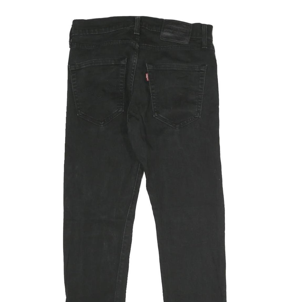 LEVI'S 512 BIG E Mens Jeans Black Slim Skinny Denim W28 L30 Classic Zip