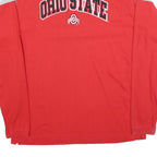 PRO EDGE Mens Red & Grey Ohio State Long Sleeve V-Neck Cotton Blend T-Shirt L