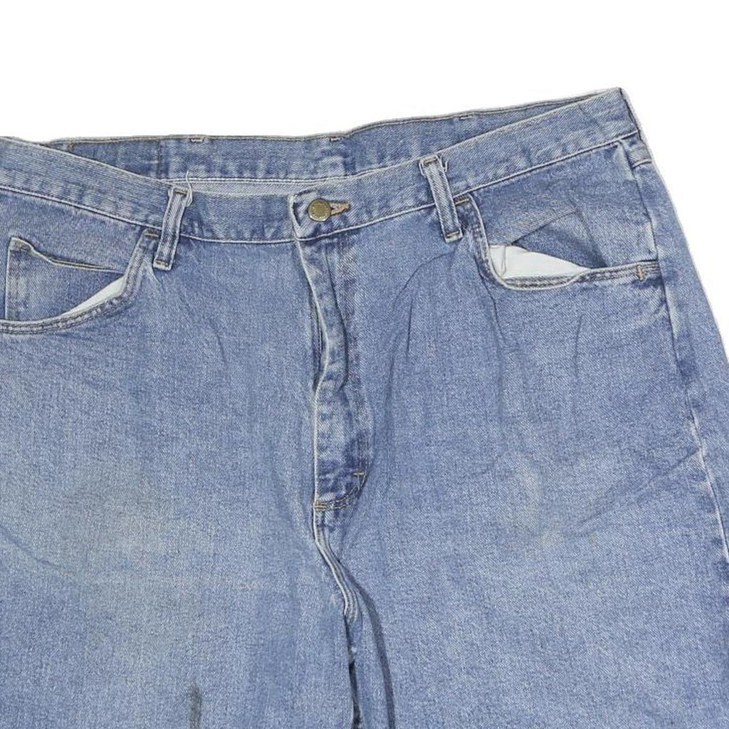 WRANGLER Mens Denim Blue Shorts XL W34 Classic Cotton Casual Pockets