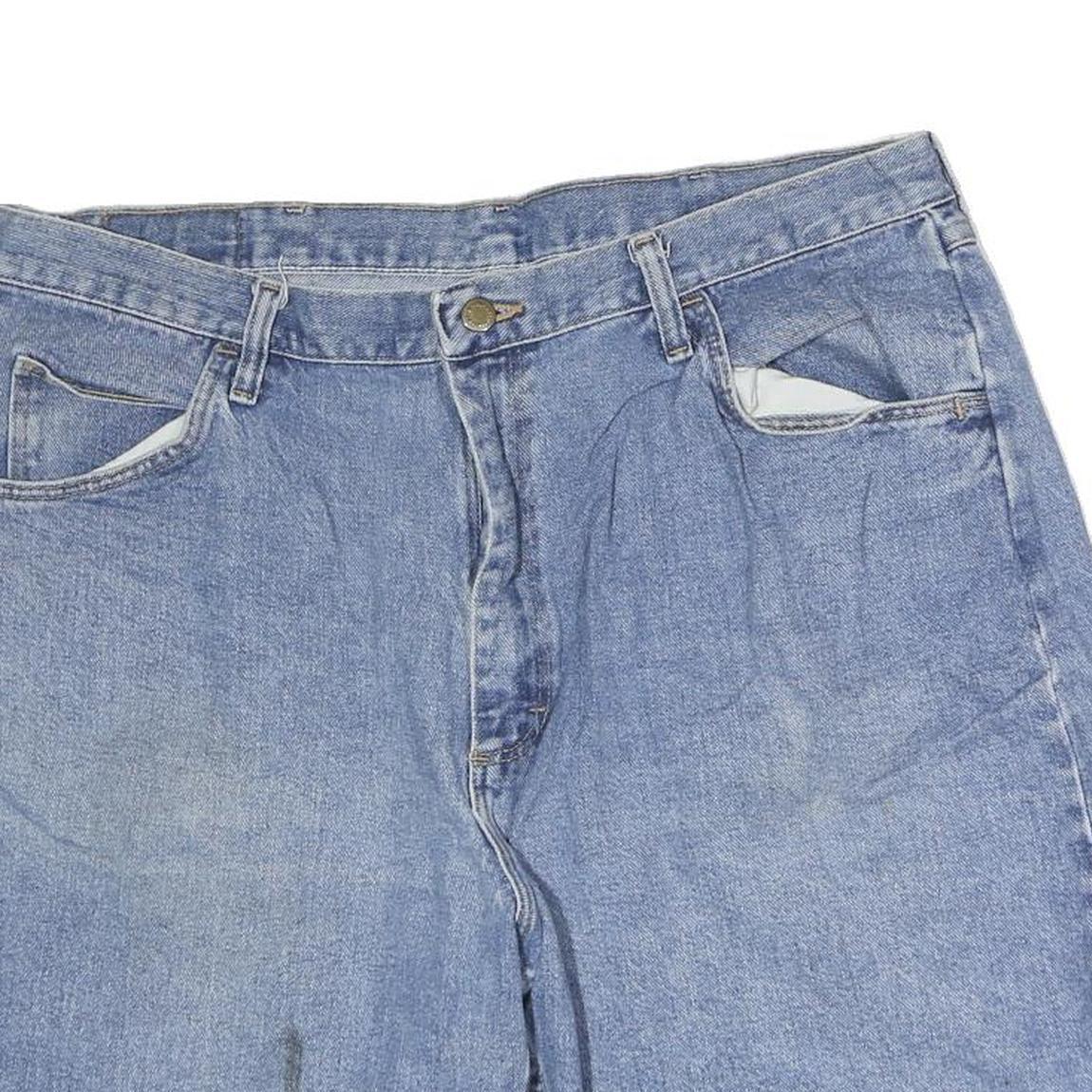 WRANGLER Mens Denim Blue Shorts XL W34 Classic Cotton Casual Pockets