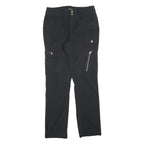 LAUREN RALPH LAUREN Womens Cotton Blend Black Regular Fit Straight Leg Trousers