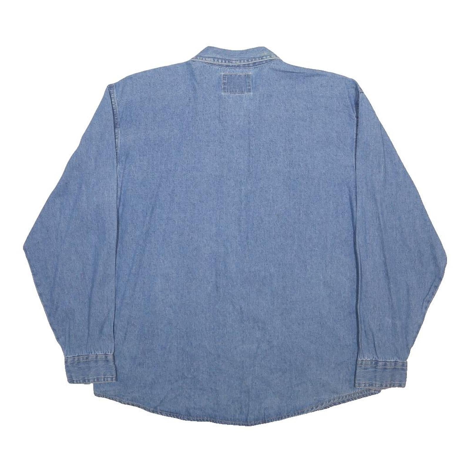 LEVI'S Womens Blue Denim Shirt XL Cotton Button Front Casual Wear