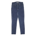 LEVI'S 721 Womens Slim Blue Denim Medium Wash Zip Slim Fit Skinny W26 L28 Jeans