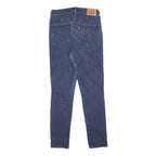 LEVI'S 721 Womens Slim Blue Denim Medium Wash Zip Slim Fit Skinny W26 L28 Jeans