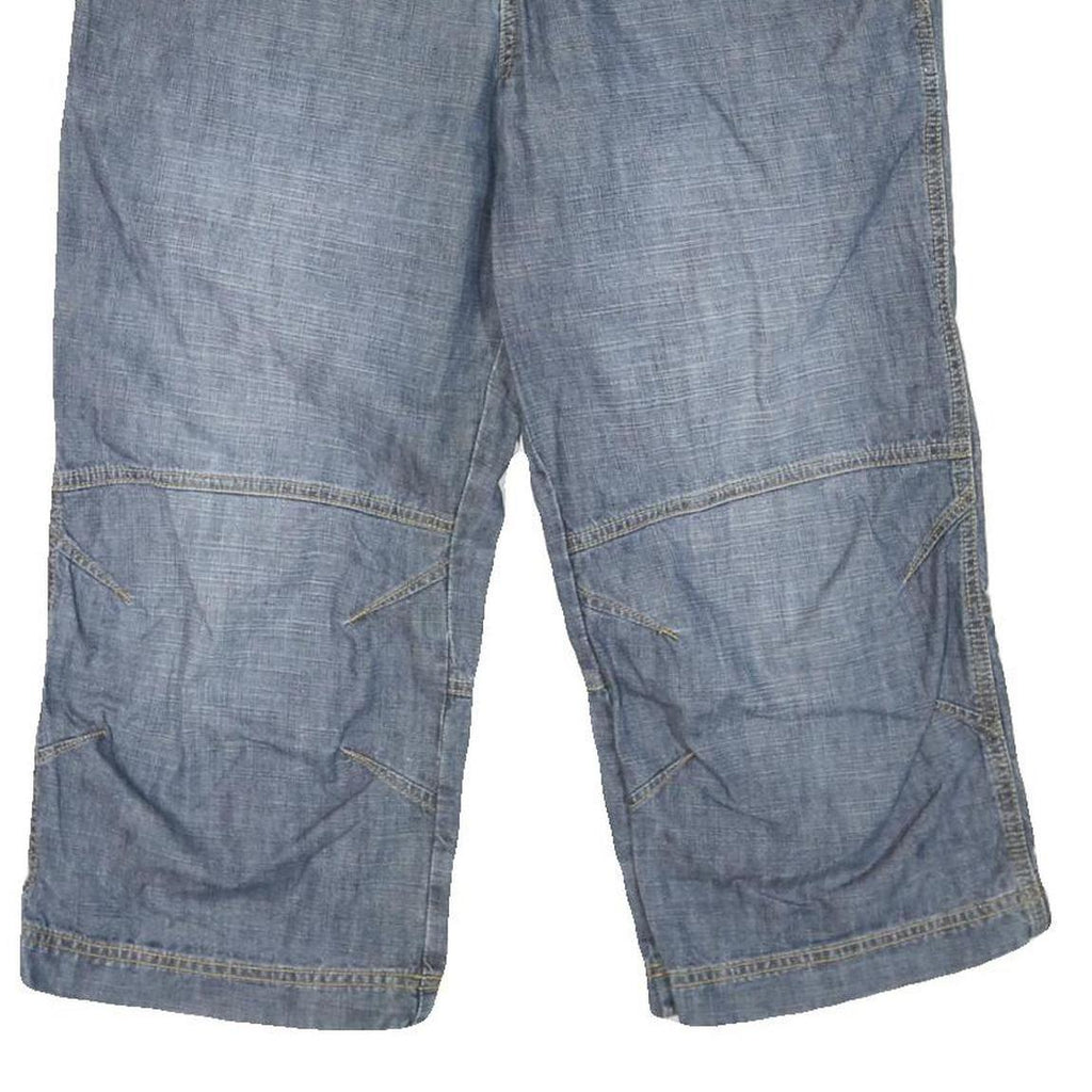 RIVIERA HOTEL Mens Cotton Blend Blue Casual Shorts L W36 Relaxed Fit