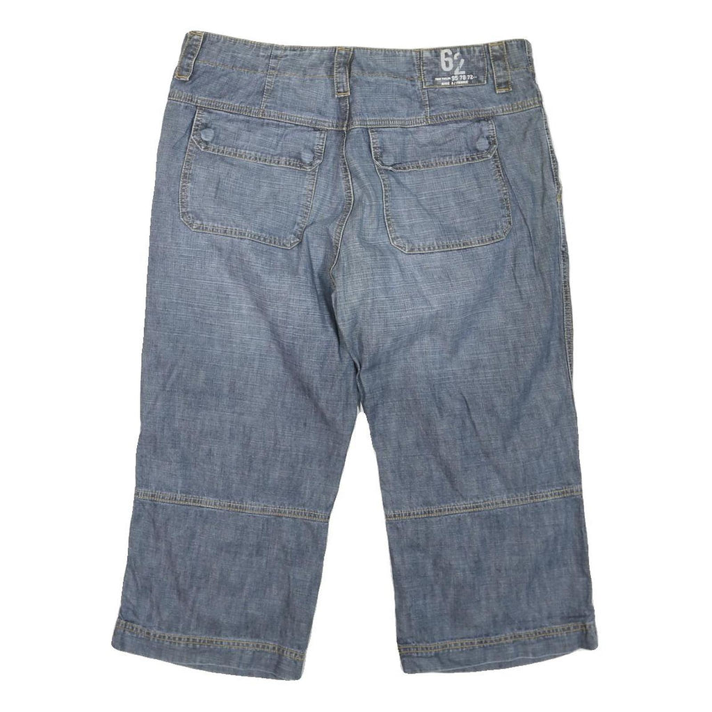 RIVIERA HOTEL Mens Cotton Blend Blue Casual Shorts L W36 Relaxed Fit