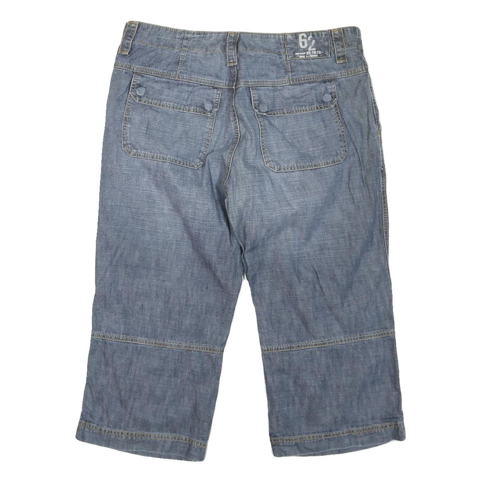 RIVIERA HOTEL Mens Cotton Blend Blue Casual Shorts L W36 Relaxed Fit