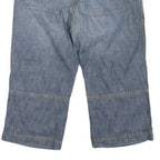 RIVIERA HOTEL Mens Cotton Blend Blue Casual Shorts L W36 Relaxed Fit