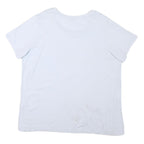 LEVI'S Womens White Cotton Blend Graphic T-Shirt XL Short Sleeve Crew Neck