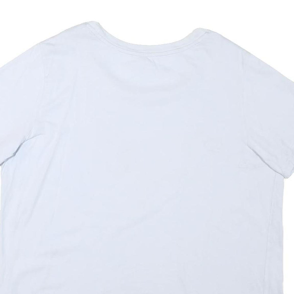 LEVI'S Womens White Cotton Blend Graphic T-Shirt XL Short Sleeve Crew Neck