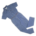 DICKIES Womens Blue Denim Dungarees Regular Fit Cotton Blend M W30 L28 Utility