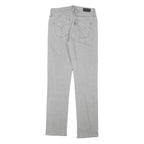 LEVI'S Womens Slim Grey Denim Slim Jeans Cotton Blend W25 L27 Stylish Zip