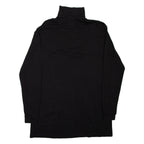 Lightweight Mens Sweatshirt Black 1/4 Zip 2XL