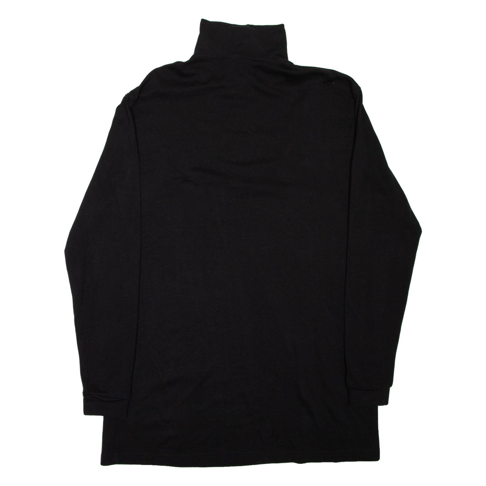 Lightweight Mens Sweatshirt Black 1/4 Zip 2XL